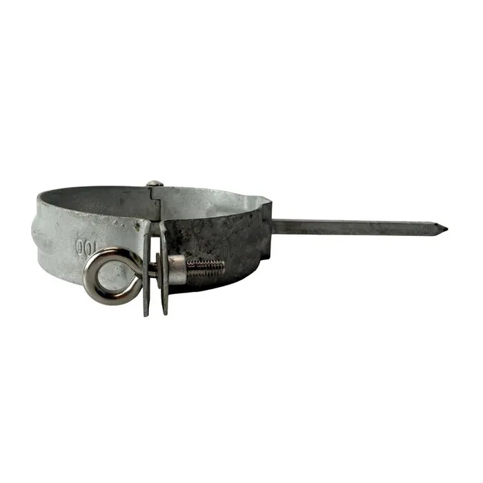 Nedzink Gegalvaniseerde scharnierpenbeugel 100 mm rond - standaard, t.b.v. wrong