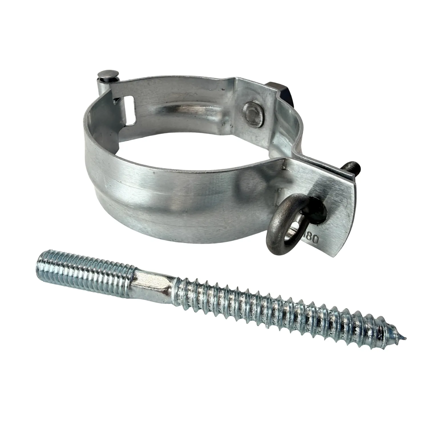 Nedzink Zinken regenpijpbeugelset 80 mm M10 - set met montage-opties