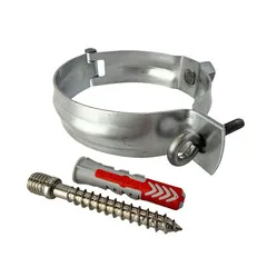 Gromo Zinken regenpijpbeugels 100 mm M10 - set met montage-opties
