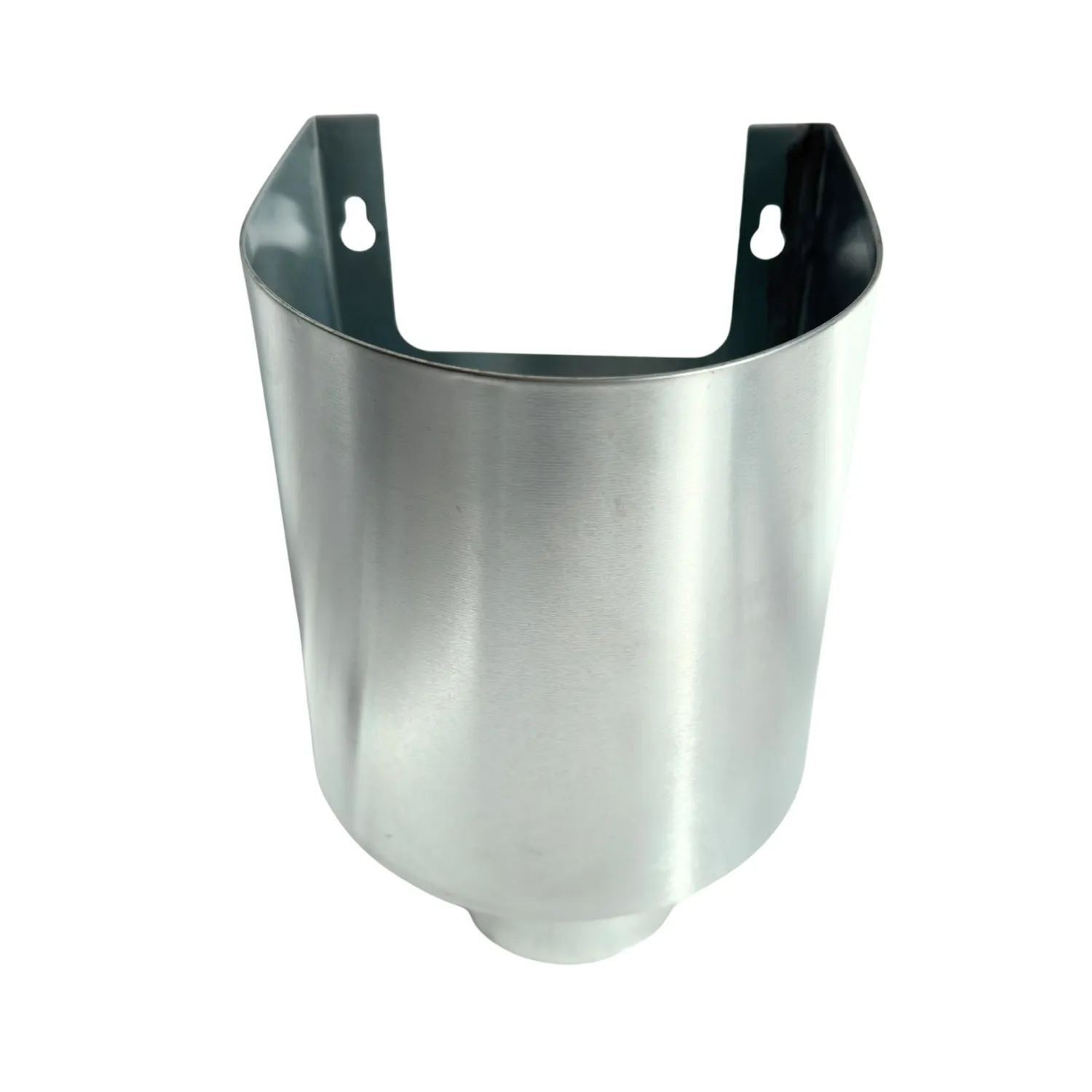 Nedzink Vergaarbak zink 80mm rond Mini met uitsparing - Nedzink