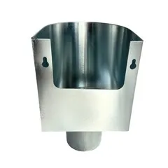 Nedzink Zinken vergaarbak Mini 80 mm rond met uitsparing (NedZink)