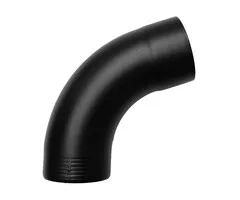 Grömo Bocht aluminium 72gr 80 mm Ral-9005 fijnstructuur