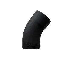 Prefa Bocht 40 graden 80 mm P.10 zwart | Prefa
