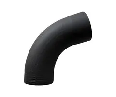 Prefa Bocht 72 graden 80 mm P.10 zwart | Prefa