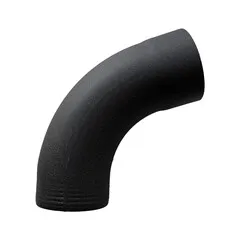 Prefa Aluminium regenpijp bocht 72 graden 80 mm P.10 zwart (Prefa)