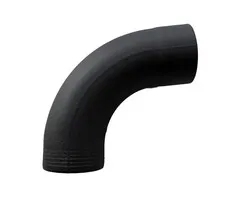 Prefa Bocht 85 graden 80 mm P.10 zwart | Prefa