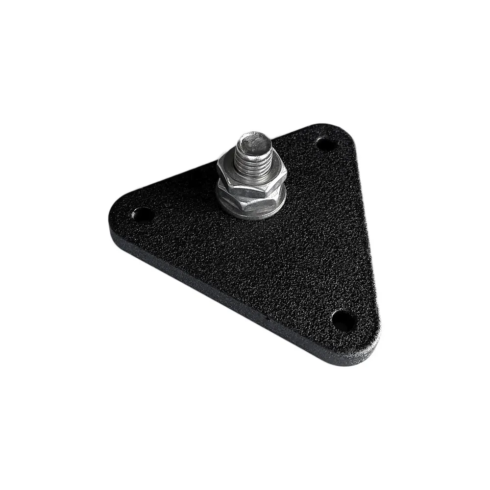 Prefa Aluminium montageplaat met M10 draad t.b.v. beugel - P.10 zwart (Prefa)