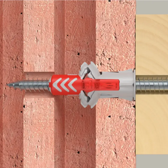 Plug Fischer duo power 10x50mm t.b.v. Schroefstift RVS 70mm