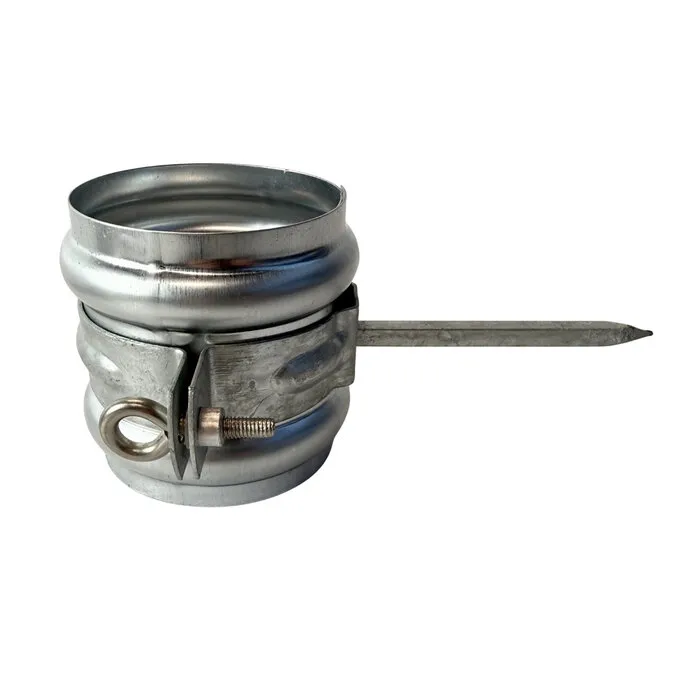 Scharnierpenbeugel 80 mm gegalv. (STANDAARD)