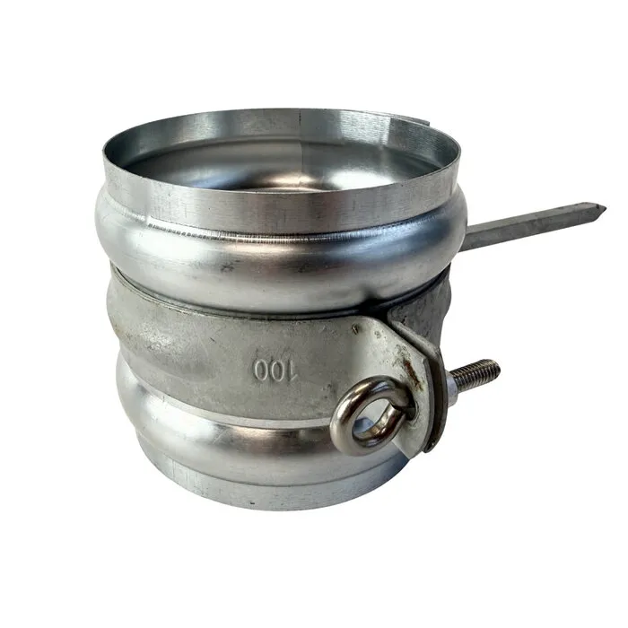 Scharnierpenbeugel 100 mm gegalv. (STANDAARD)