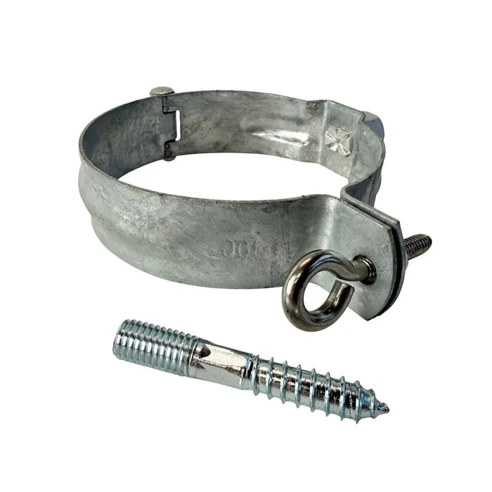 Grömo Gegalvaniseerde regenpijpbeugelset 100 mm M8/M10 - set met montage-opties