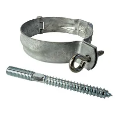 Grömo Gegalvaniseerde regenpijpbeugelset 100 mm M8/M10 - set met montage-opties