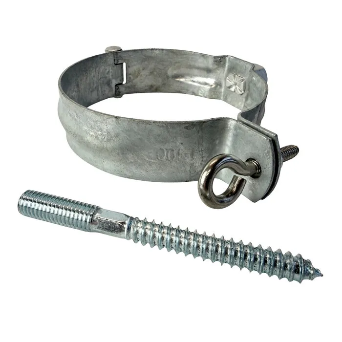 Grömo Gegalvaniseerde regenpijpbeugelset 100 mm M8/M10 - set met montage-opties