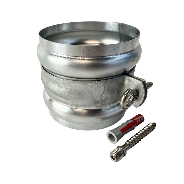 Grömo Gegalvaniseerde regenpijpbeugelset 100 mm M8/M10 - set met montage-opties
