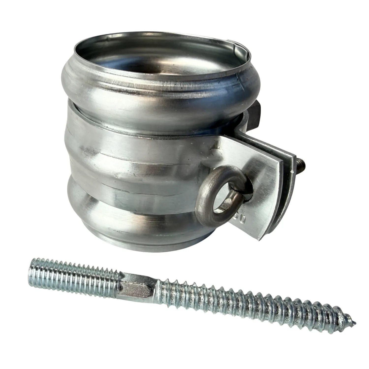 Huismerk Zinken regenpijpbeugels 60 mm M10 - set met montage-opties