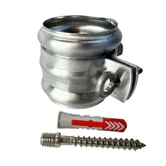 Huismerk Zinken regenpijpbeugels 60 mm M10 - set met montage-opties