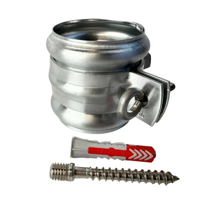 Zinken regenpijpbeugels 60 mm M10 - set met montage-opties