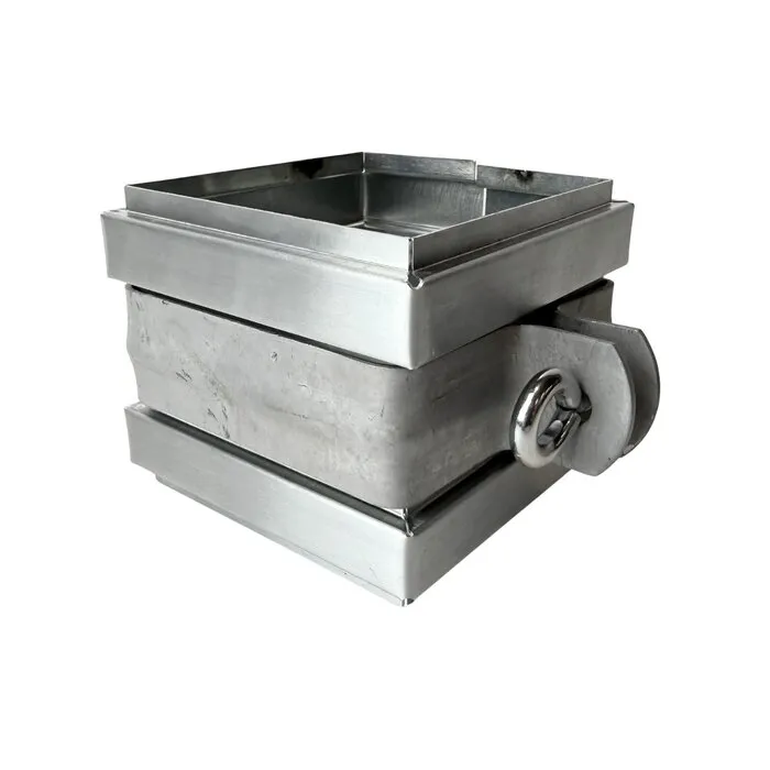 Vierkanten gegalv. 80x80 mm regenpijpbeugel. M10 + schroefpen 100 mm - SET