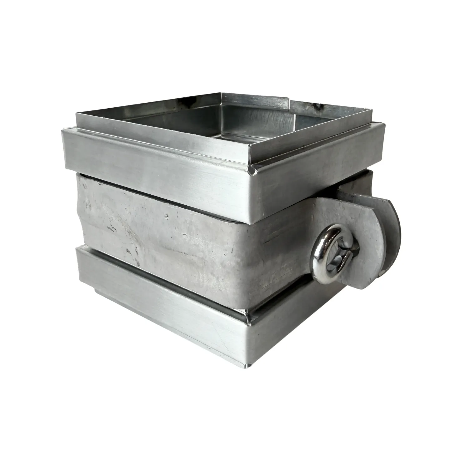 Vierkanten gegalv. 80x80 mm regenpijpbeugel. M10 + schroefpen 100 mm - SET