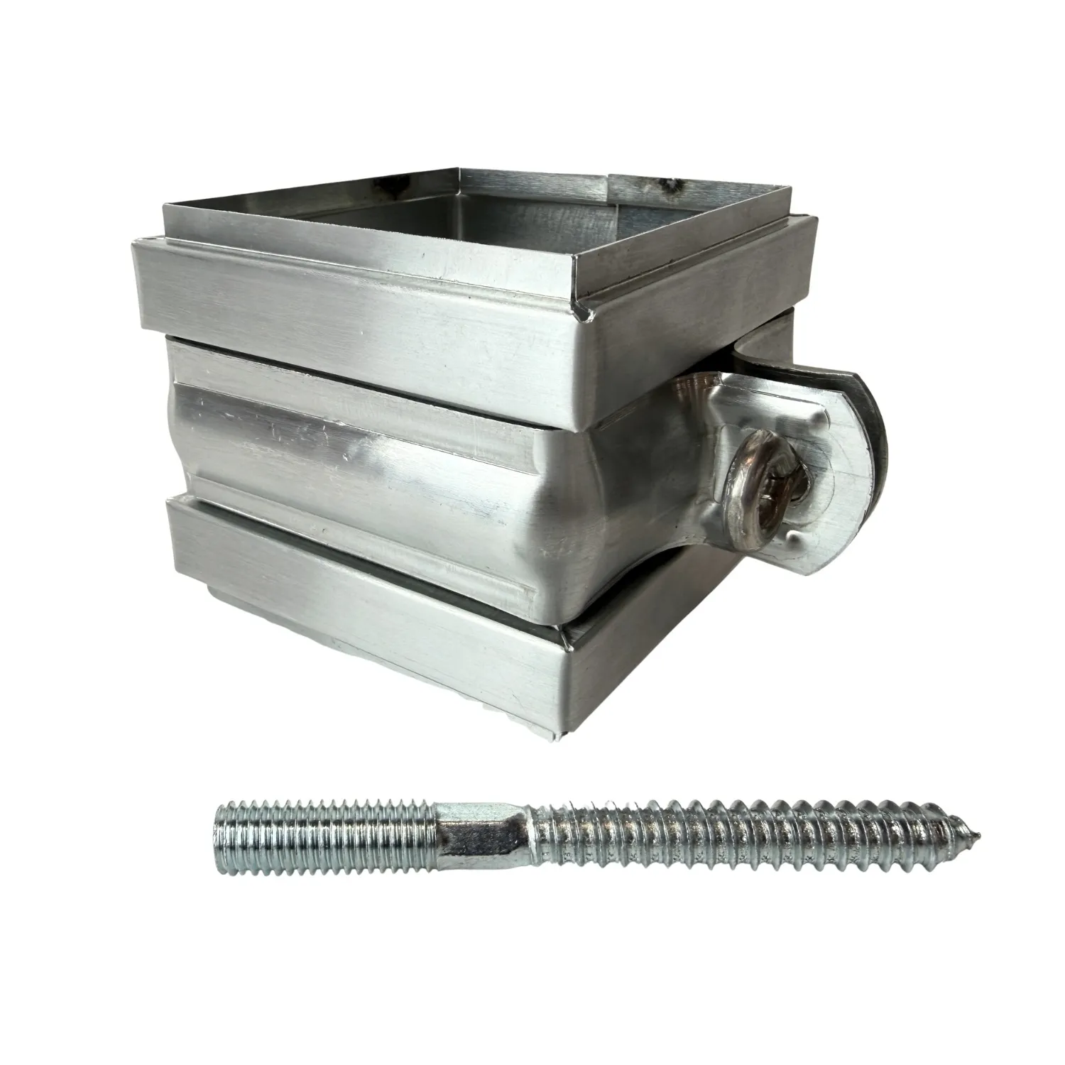 Rheinzink Scharnierbeugel ZINK 80x80mm M10