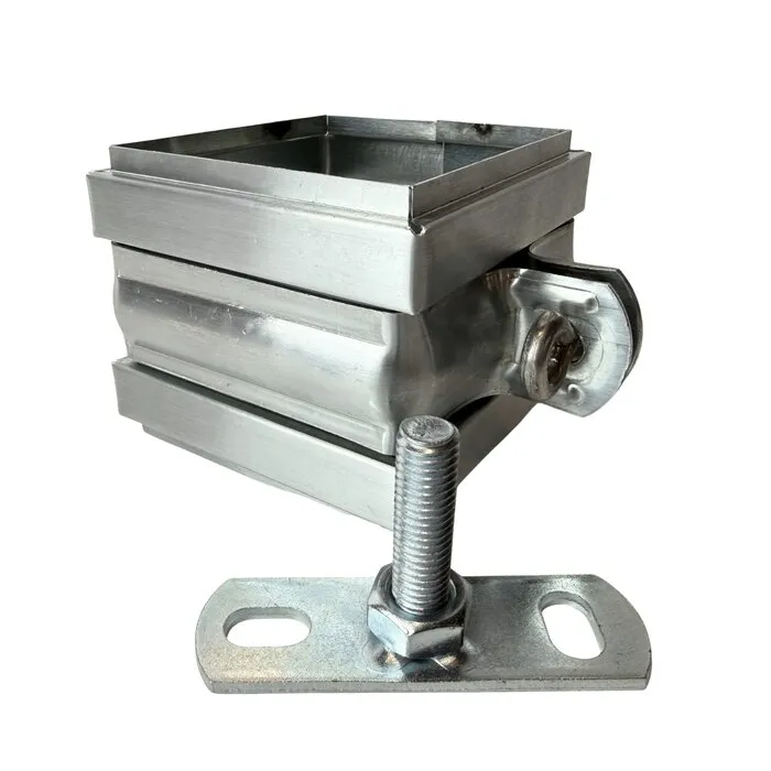 Rheinzink Scharnierbeugel ZINK 80x80mm M10