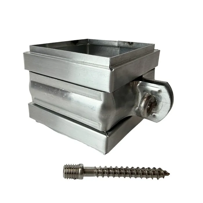 Rheinzink Scharnierbeugel ZINK 80x80mm M10