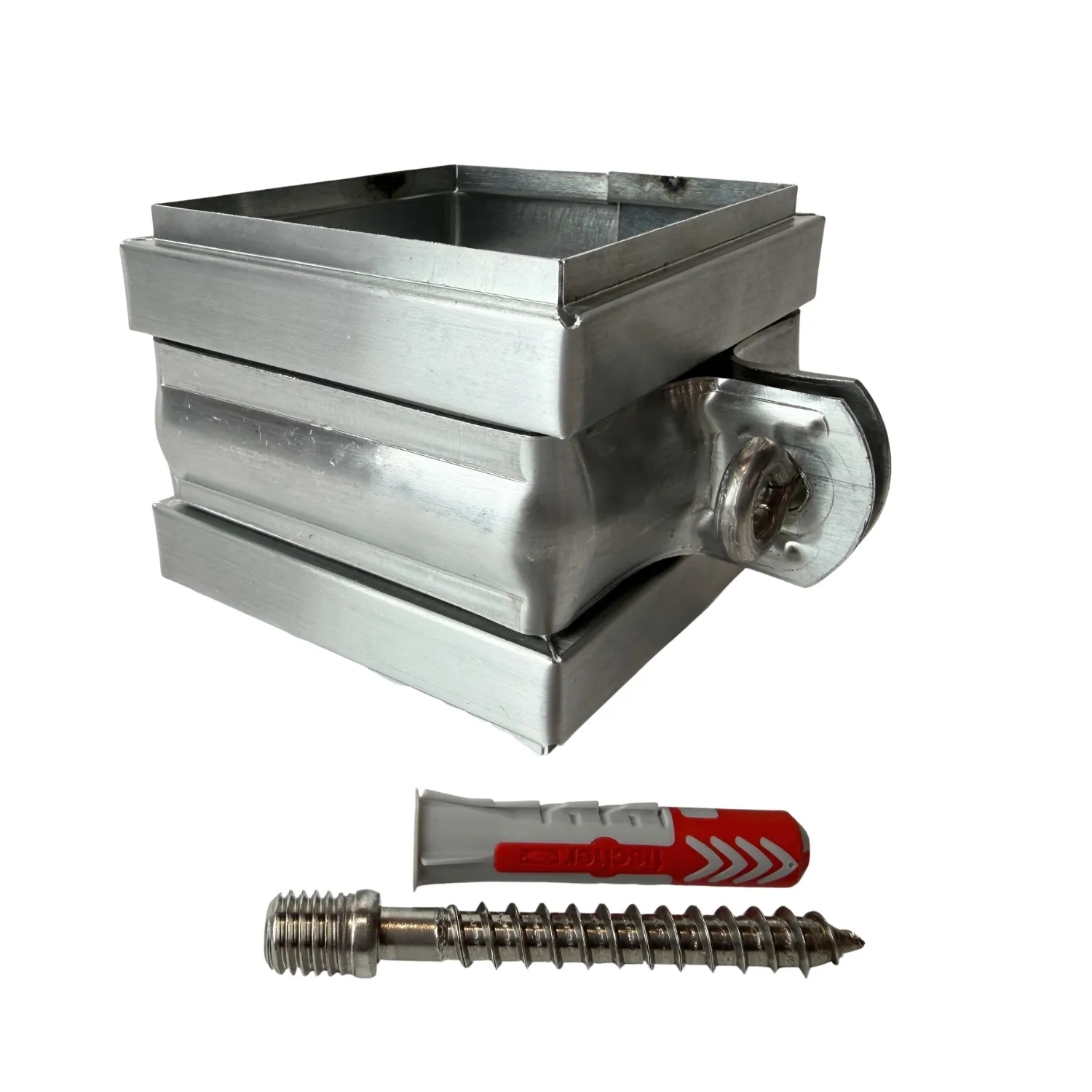 Rheinzink Scharnierbeugel ZINK 80x80mm M10