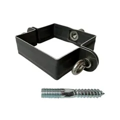 Nedzink Zinken beugelset 80x80 mm vierkant M10 zwart Noir (NedZink)