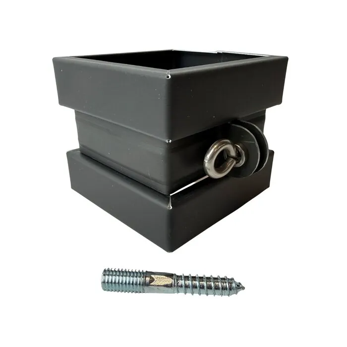 Nedzink Beugel SET 80x80 mm M10 - Noir antraciet/zwart