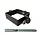 Zinken beugelset 80x80 mm vierkant M10 zwart Noir (NedZink)