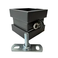 Nedzink Zinken beugelset 80x80 mm vierkant M10 zwart Noir (NedZink)