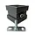 Zinken beugelset 80x80 mm vierkant M10 zwart Noir (NedZink)