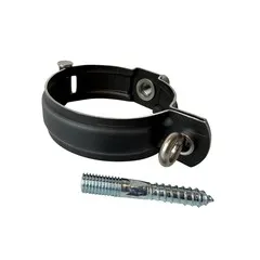 Nedzink Gegalvaniseerde scharnierpijpbeugelset 80 mm M8/M10 zwart Noir (NedZink)