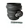 Gegalvaniseerde scharnierpijpbeugelset 80 mm M8/M10 zwart Noir (NedZink)
