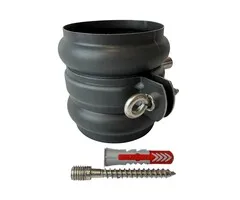Nedzink Beugelset 80 mm M8/M10 zwart Noir | NedZink