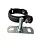 Gegalvaniseerde scharnierpijpbeugelset 80 mm M8/M10 zwart Noir (NedZink)