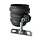 Gegalvaniseerde scharnierpijpbeugelset 80 mm M8/M10 zwart Noir (NedZink)