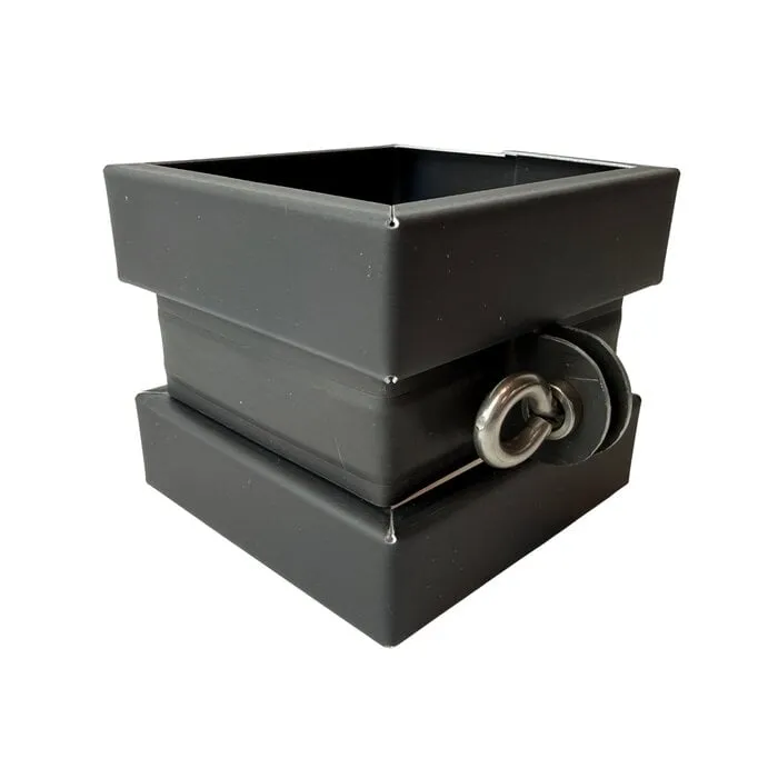 Nedzink Beugel SET 80x80 mm M10 - Noir antraciet/zwart