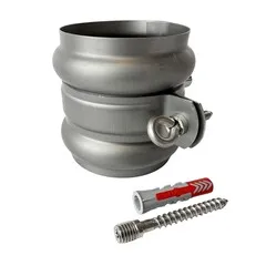 Nedzink Scharnierpijpbeugel 82 mm M8/M10 grijs Nova (NedZink, t.b.v. wrong)