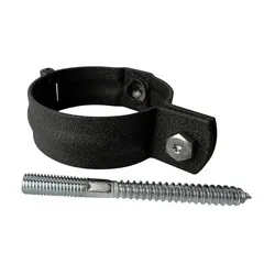 Prefa Aluminium scharnierbeugelset M10 80 mm P.10 zwart - set met montage-opties (Prefa)