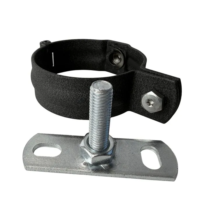 Prefa Aluminium scharnierbeugelset M10 80 mm P.10 zwart - set met montage-opties (Prefa)