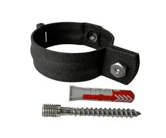 Prefa Scharnierbeugel aluminium SET M10 80 mm P.10 zwart