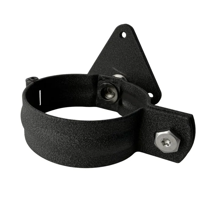 Prefa Aluminium scharnierbeugelset M10 80 mm P.10 zwart - set met montage-opties (Prefa)