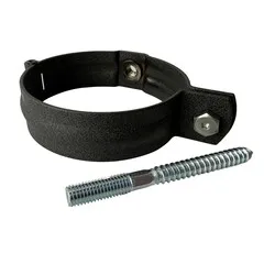 Prefa Aluminium scharnierbeugelset M10 100 mm P.10 zwart - set met montage-opties (Prefa)