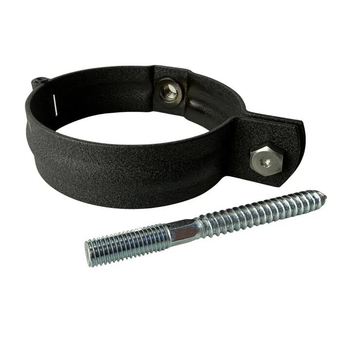 Prefa Scharnierbeugel aluminium SET M10 100 mm P.10 zwart