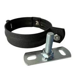 Prefa Aluminium scharnierbeugelset M10 100 mm P.10 zwart - set met montage-opties (Prefa)