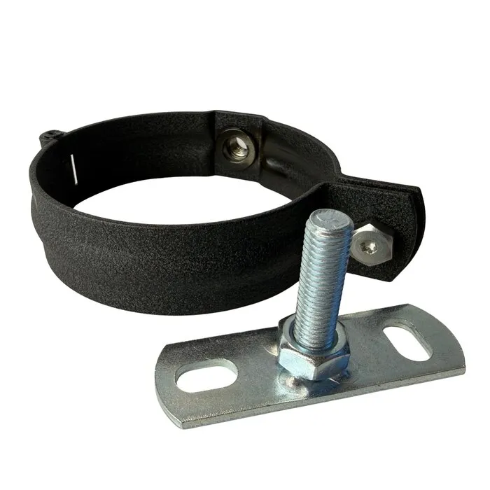 Prefa Scharnierbeugel aluminium SET M10 100 mm P.10 zwart