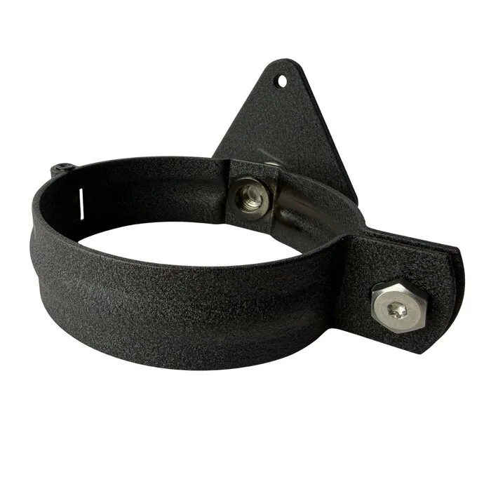 Prefa Aluminium scharnierbeugelset M10 100 mm P.10 zwart - set met montage-opties (Prefa)