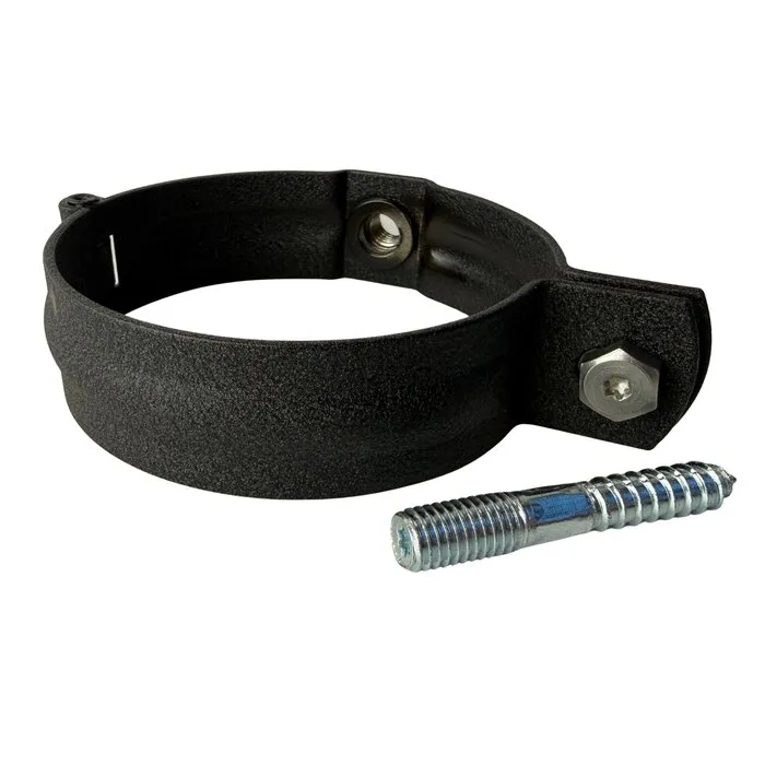 Prefa Scharnierbeugel aluminium SET M10 100 mm P.10 zwart