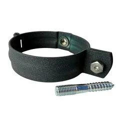 Prefa Aluminium scharnierbeugelset M10 100 mm rond - P.10 antraciet (Prefa)